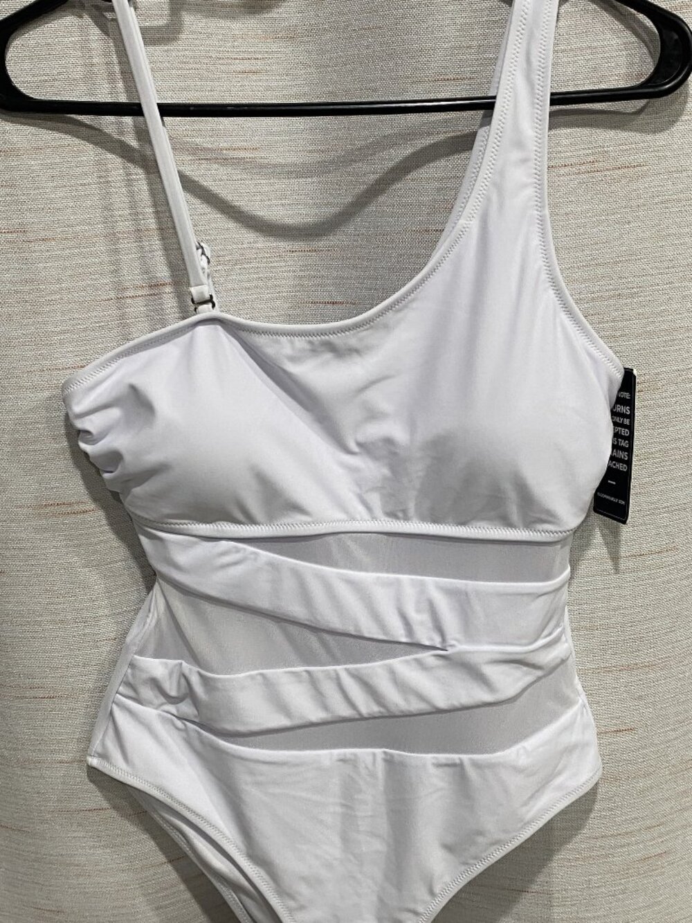 Blooming Jelly Mesh Swimsuit White Medium Womens (265)